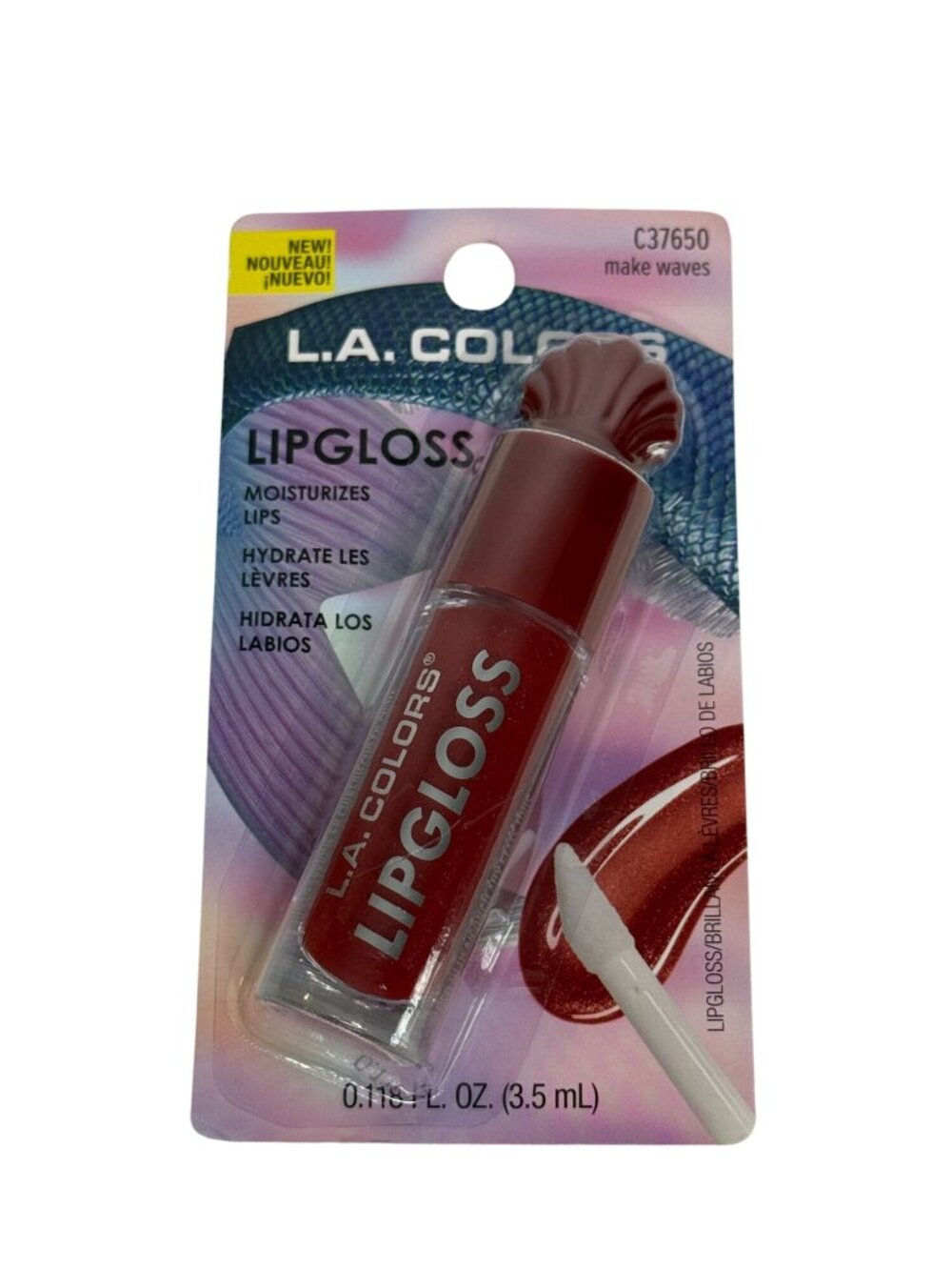 LA Colors Make Waves Lip Gloss Hydrating Shimmer Moisturizing